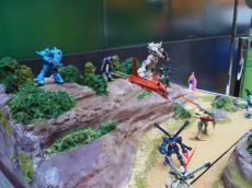 ヒーロー・ロボットパークジオラマ１